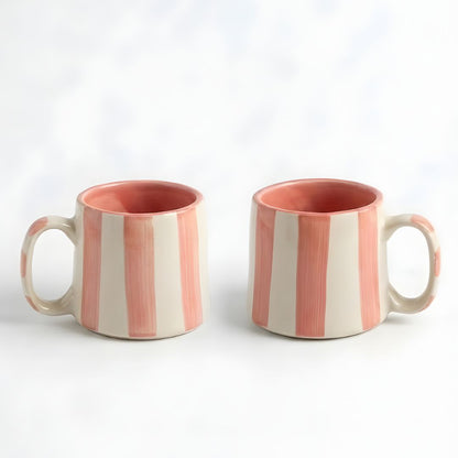 Stripeplay Peach Mug- 240ml