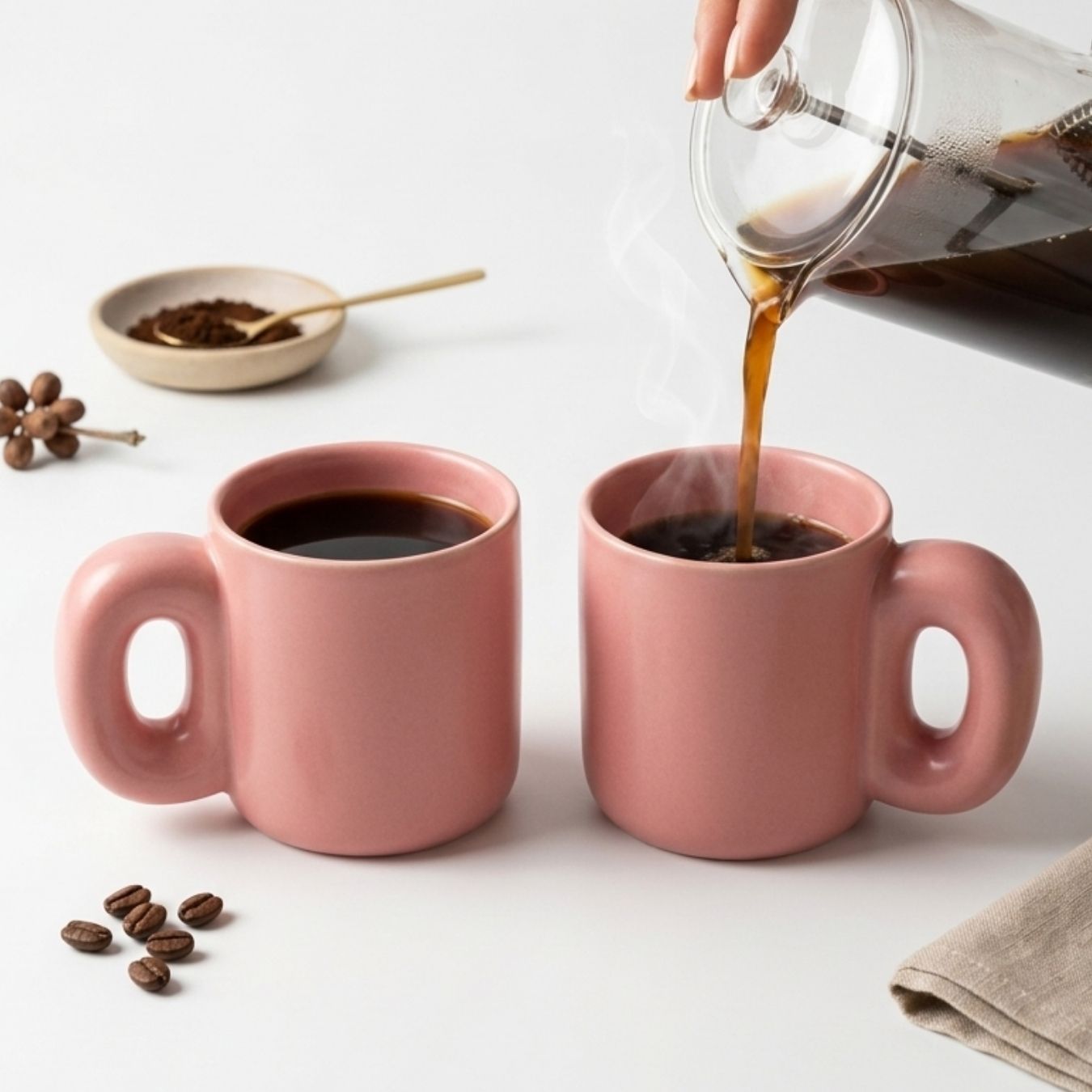 Rose Pink Ceramic Mug-300ml