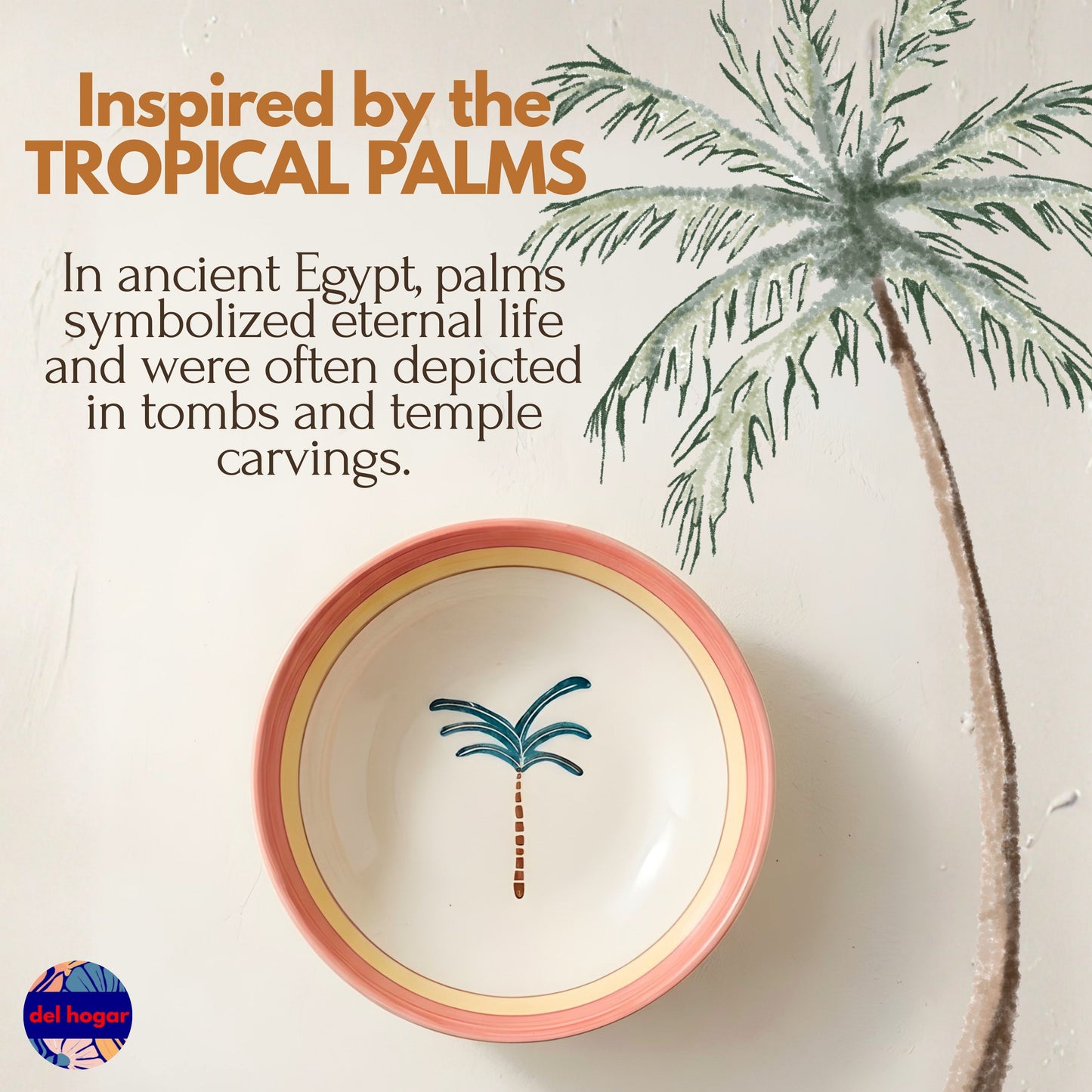 Breakfast Set - Palm Deep Bowl + Mug Set