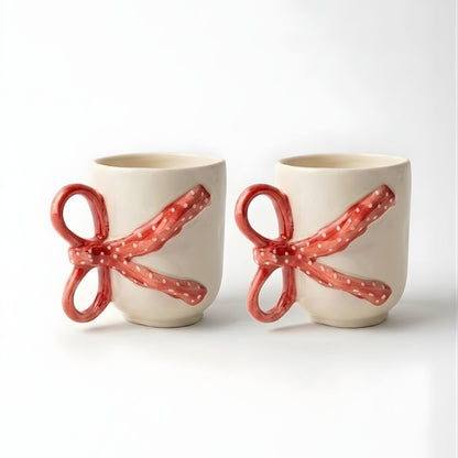 Red Blushed Ribbon Mug-  240ml