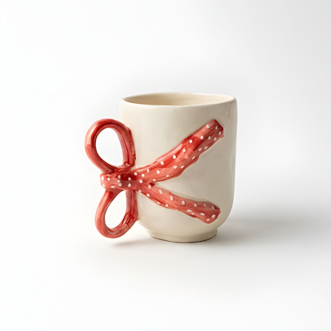 Red Blushed Ribbon Mug-  240ml