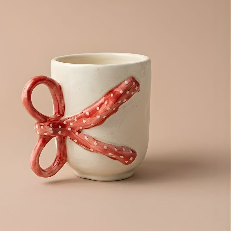 Red Blushed Ribbon Mug-  240ml