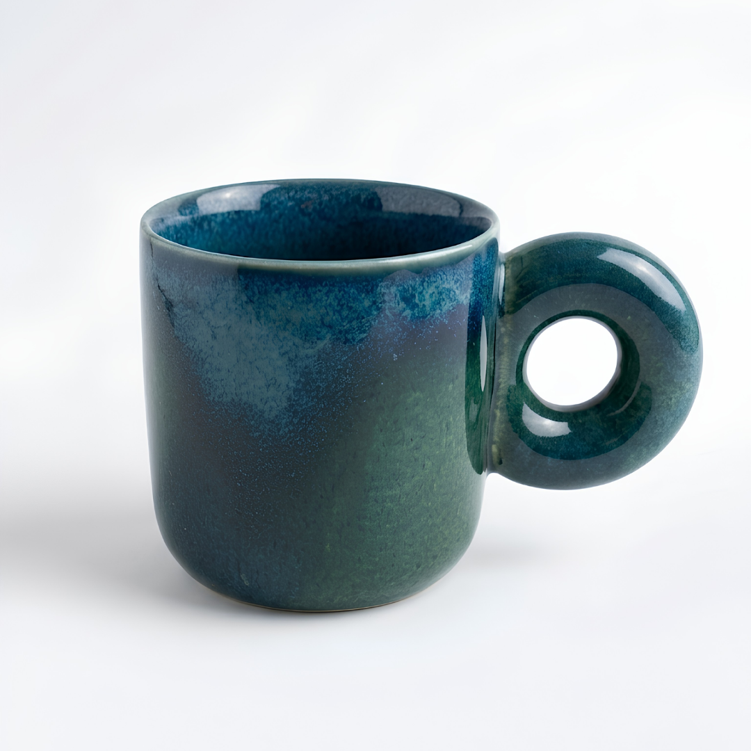 Azure Green Ceramic Mug-300ml