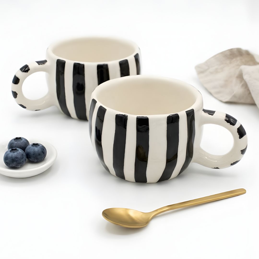 Stripeplay Black Mug- 300ml