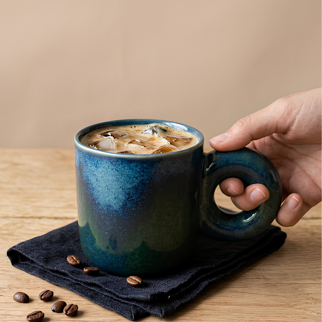 Azure Green Ceramic Mug-300ml