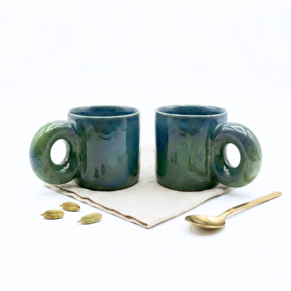 Azure Green Ceramic Mug-300ml