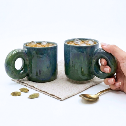 Azure Green Ceramic Mug-300ml