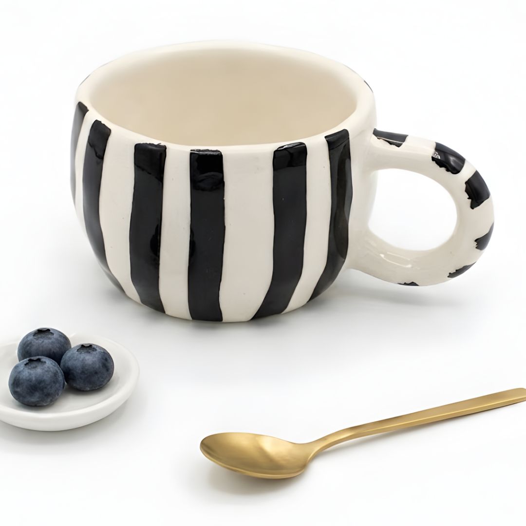 Stripeplay Black Mug- 300ml
