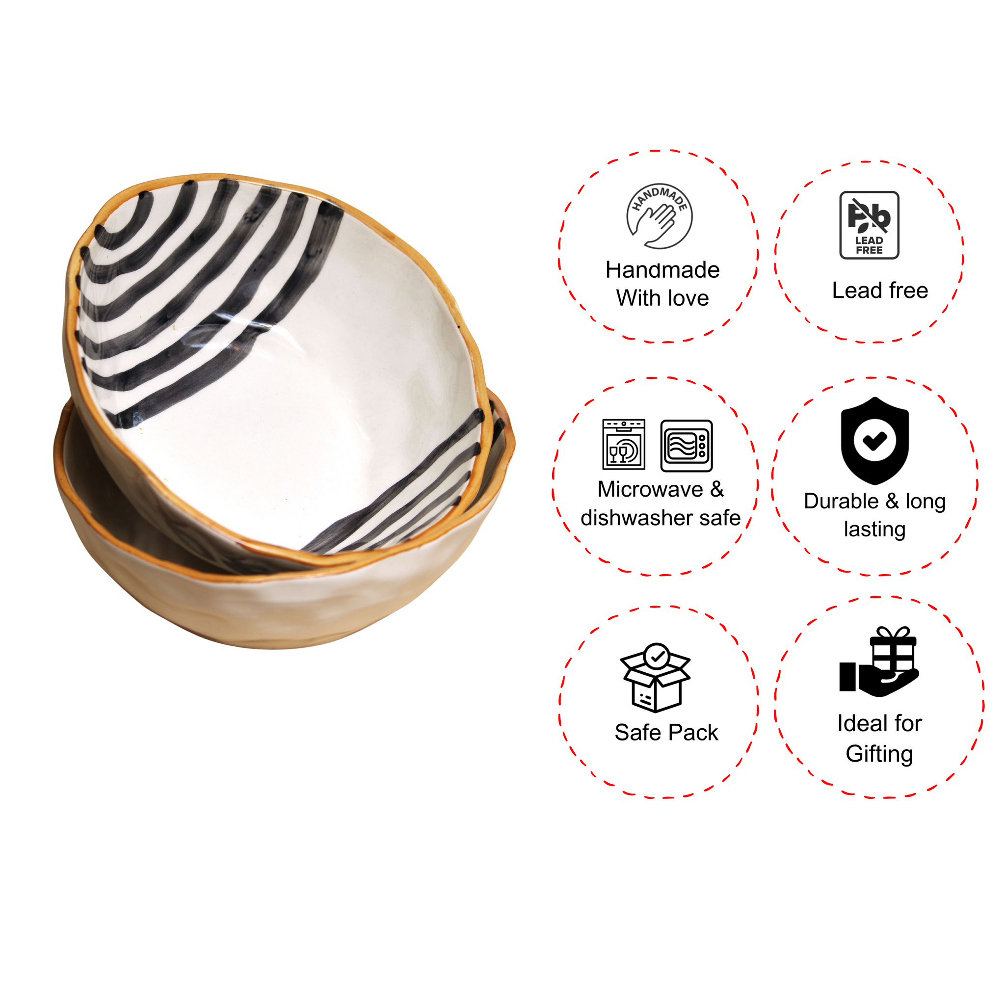 Beige Balance  Serving Bowl I single