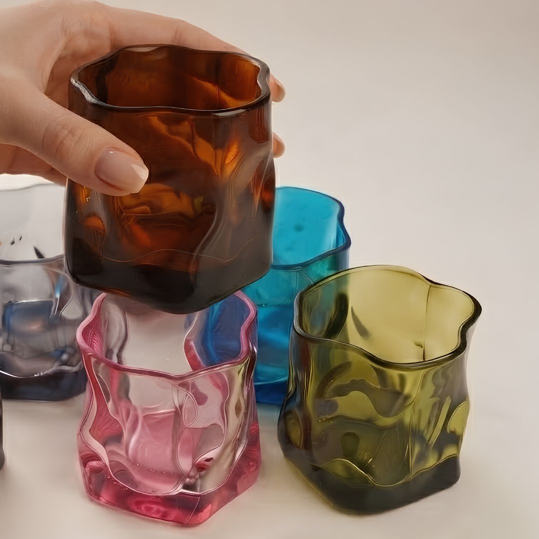 Serving Glasses - Set of 6 (which one's mine set- multicolored)