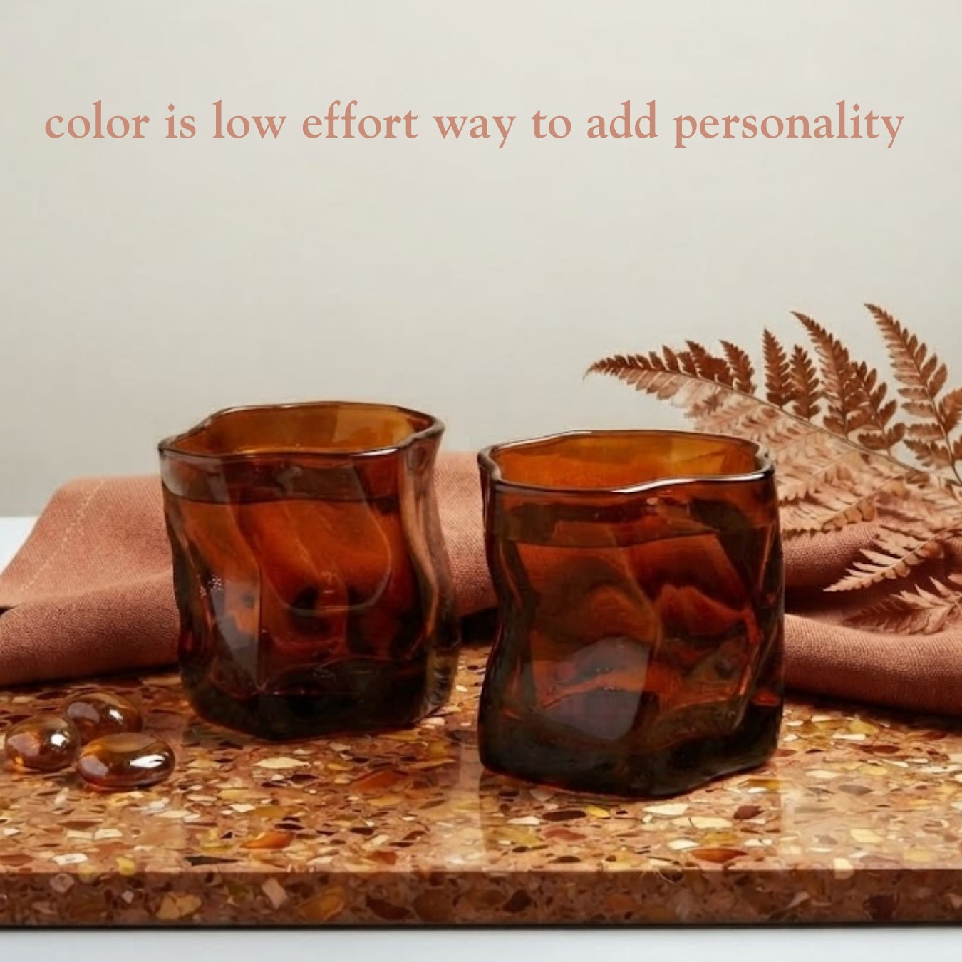 Serving Glasses- Bronze (250ml) Set of Glasses