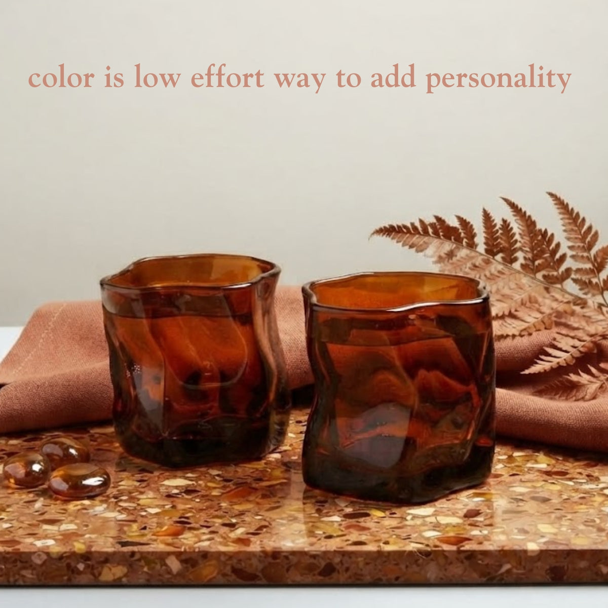 Serving Glasses- Bronze (250ml) Set of Glasses