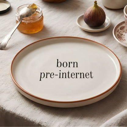 Pre-internet 8" Appetiser Plate– Retro  Inspired