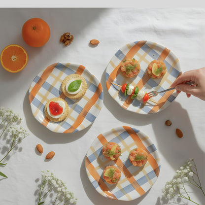 Lattice appetizer plates 6.5"