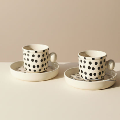 Dots Cup and Saucer Set – For Tea & coffee