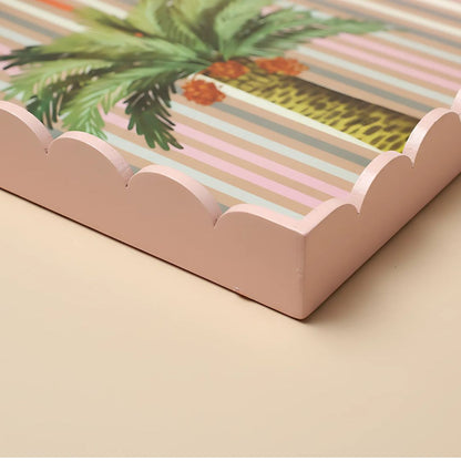 Palm in Pink- Serving Tray