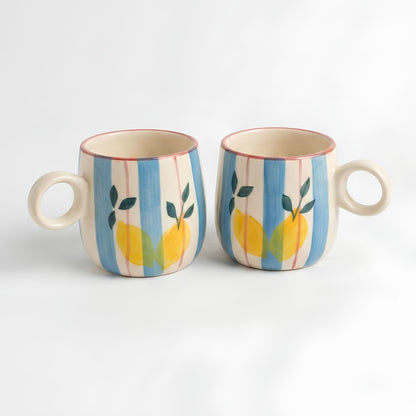 Limon Stripes Ceramic Mug 280ml