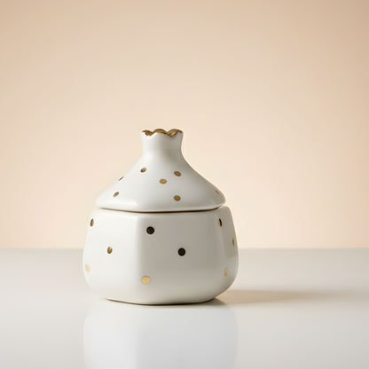 Pomegranate  Jars- Gold dusted (Cream, 300ml)