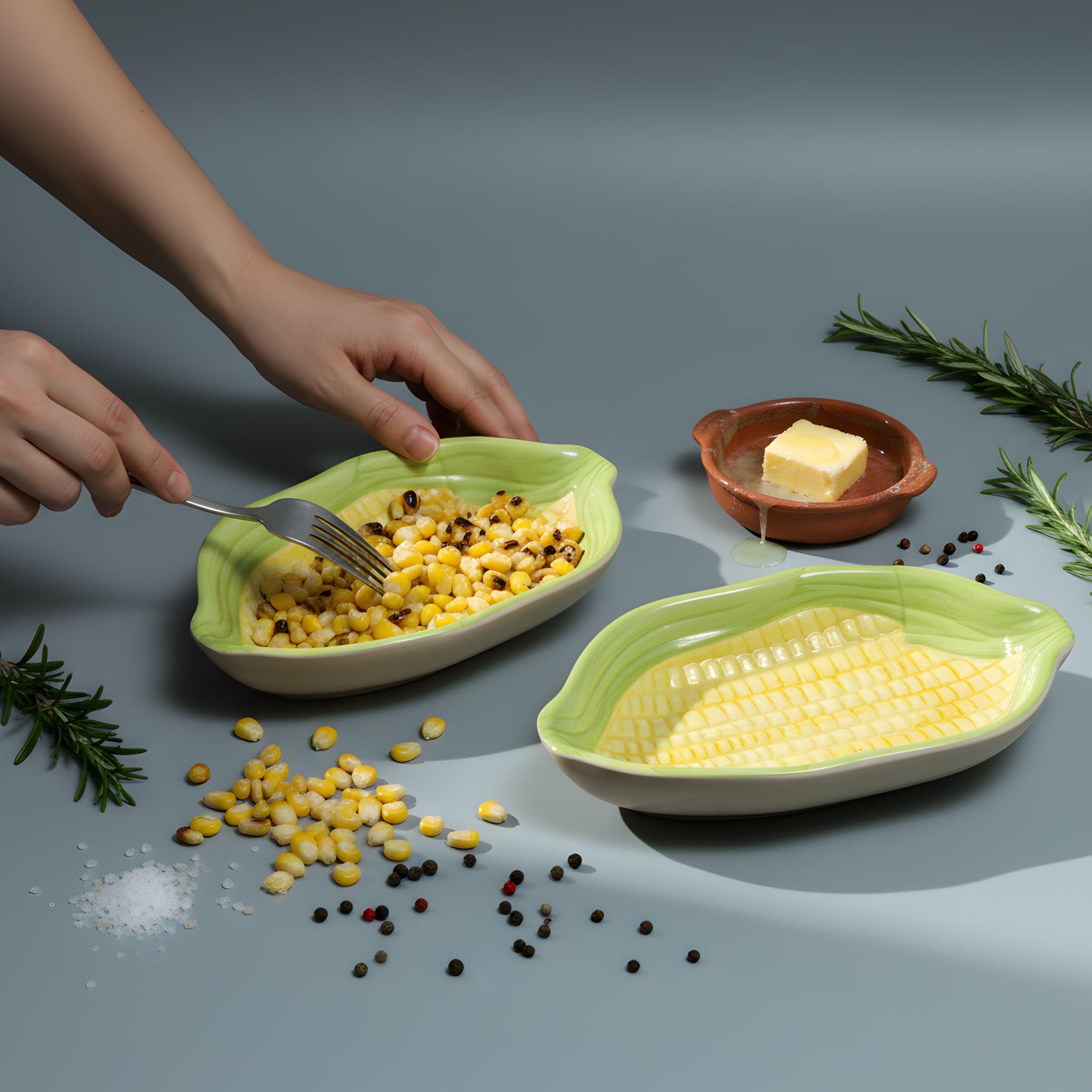 Makke di Masti- Snacks Platter set (2 pcs)