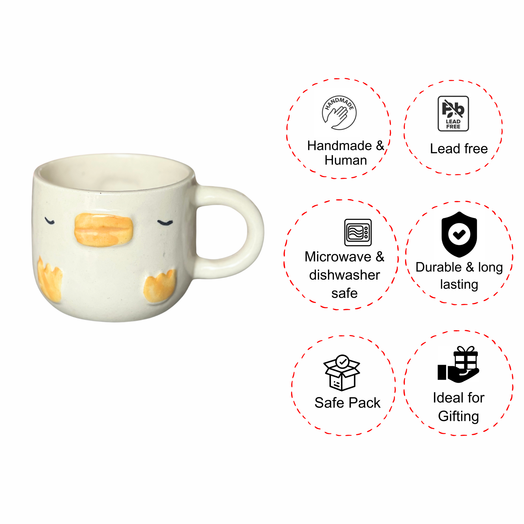 Quack Quack Mugs-  Set of 2 Coffee /Milk Mugs