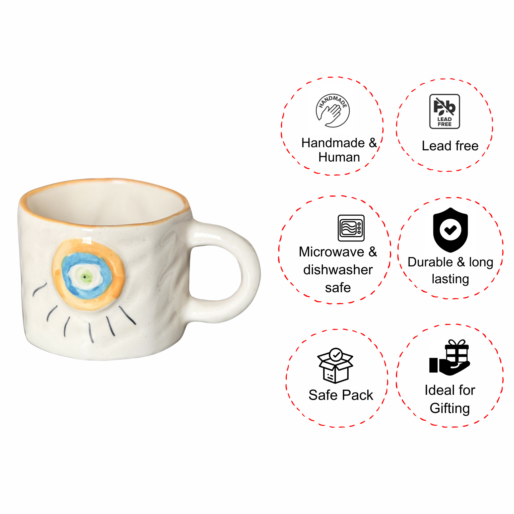 Nazar Charm Mug & Plate Set