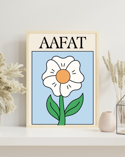 Aafat Framed Wall Art- Cute Wall Poster