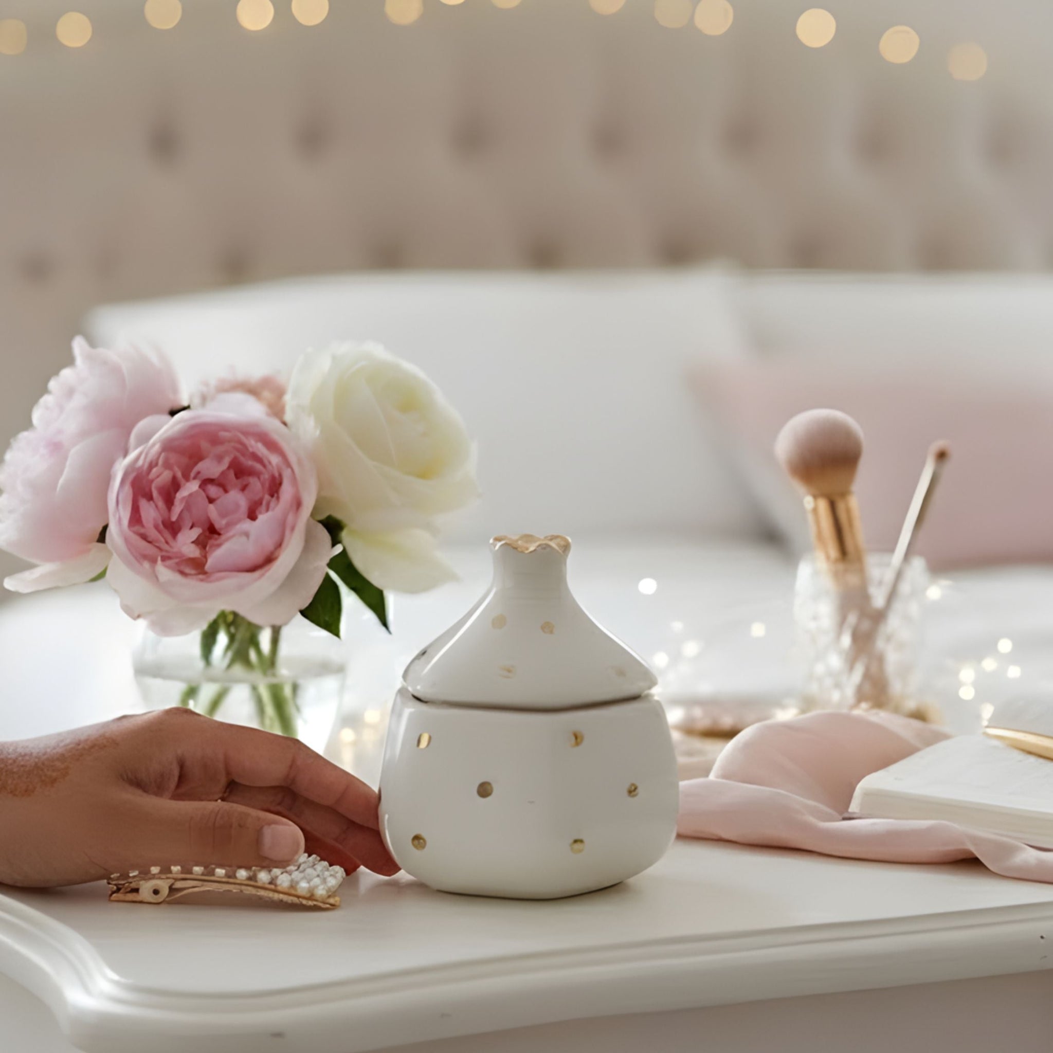 Pomegranate  Jars- Gold dusted (Cream, 300ml)