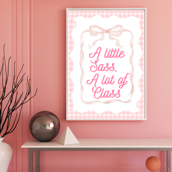 Sassy Girl - Framed wall Art