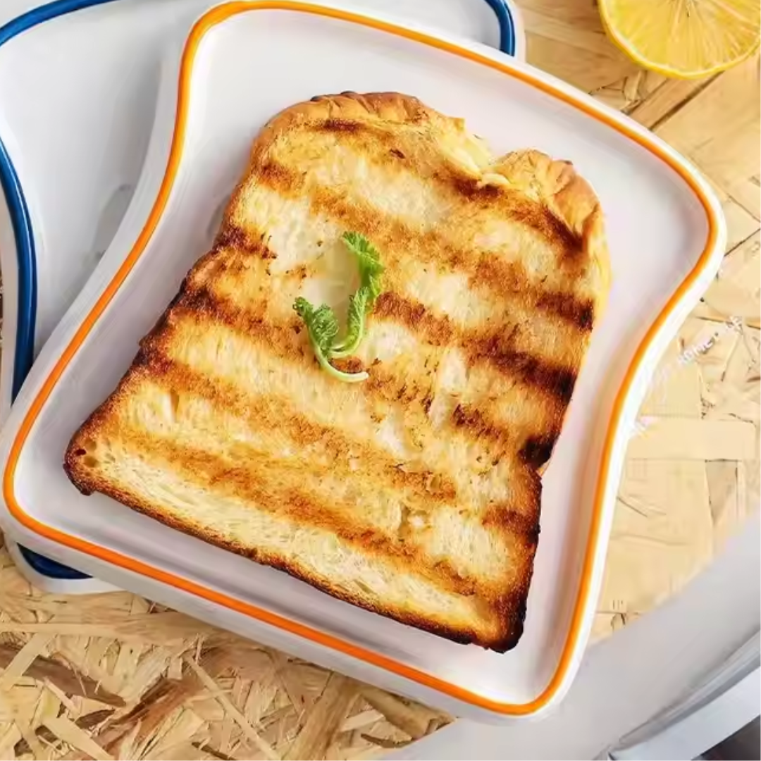 Bread Plates- Toast shaped cute plates