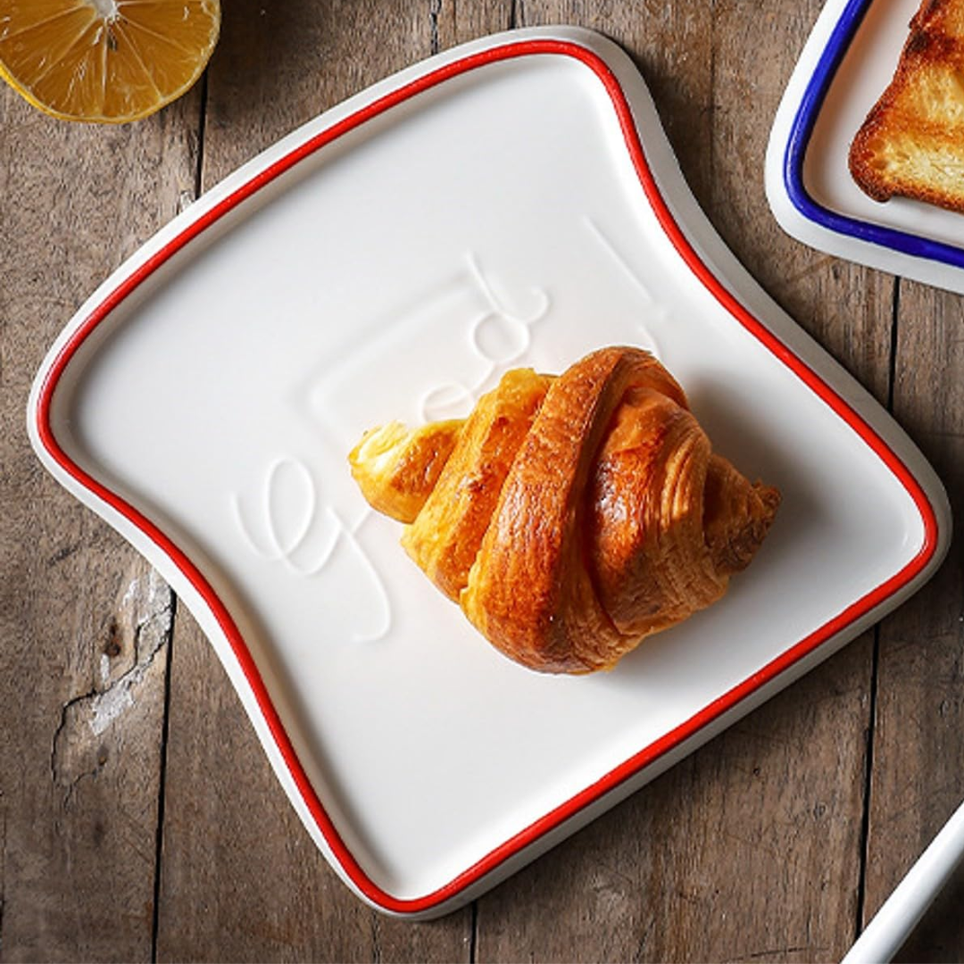 Bread Plates- Toast shaped cute plates