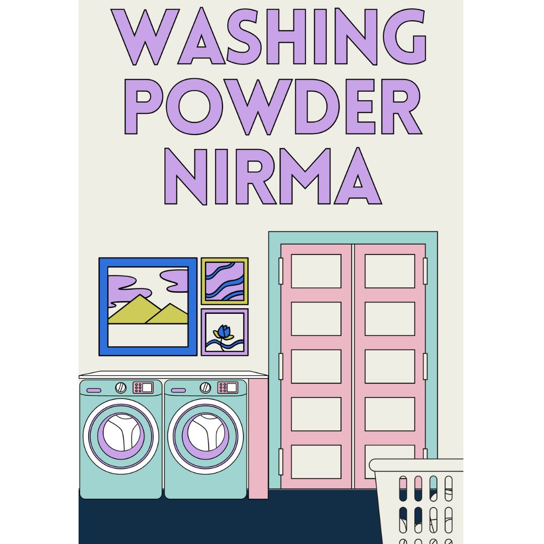 Washing Powder Framed Wall Art- Nostalgic Wall Frame