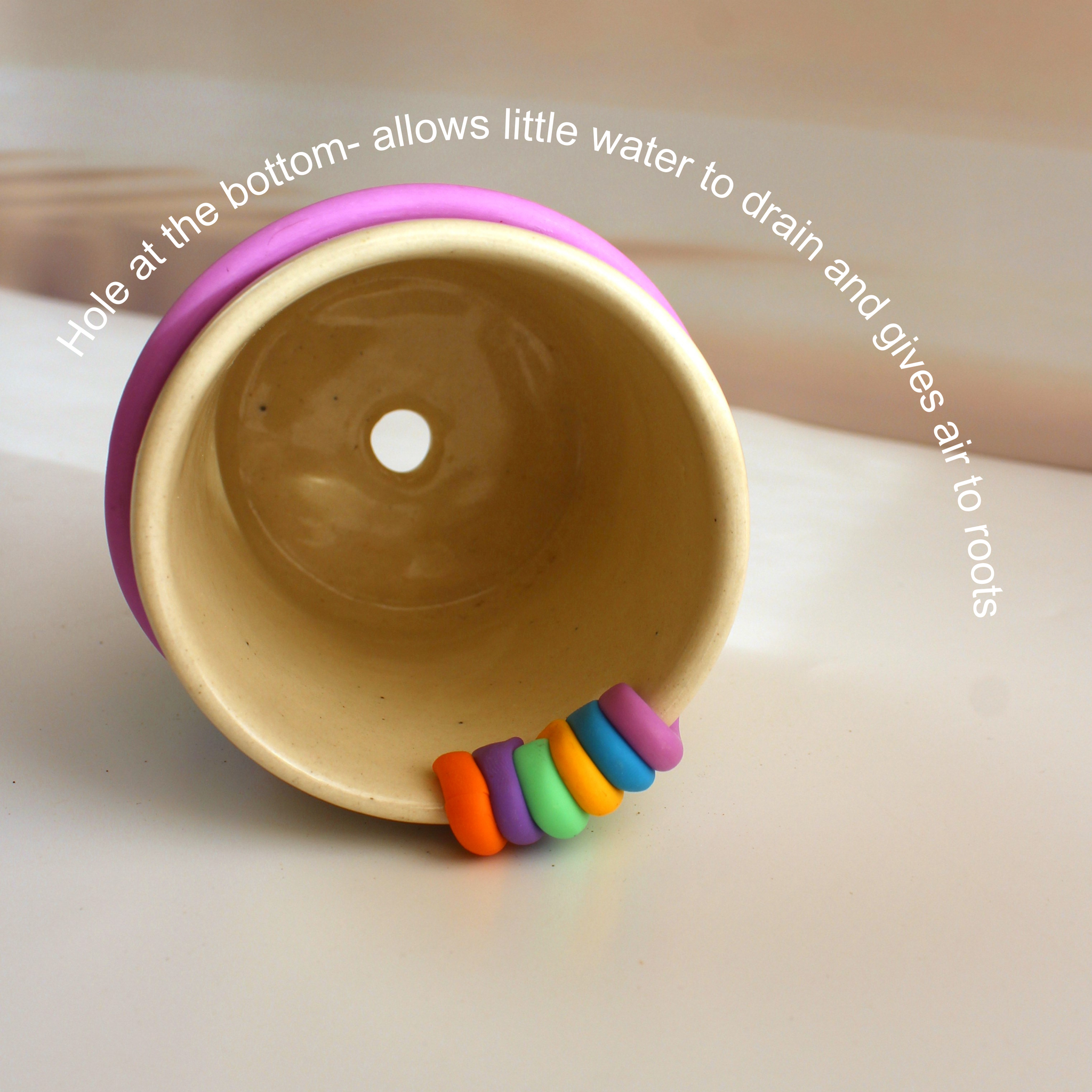 Rainbow Planter (Ceramic Plant holder ) Single