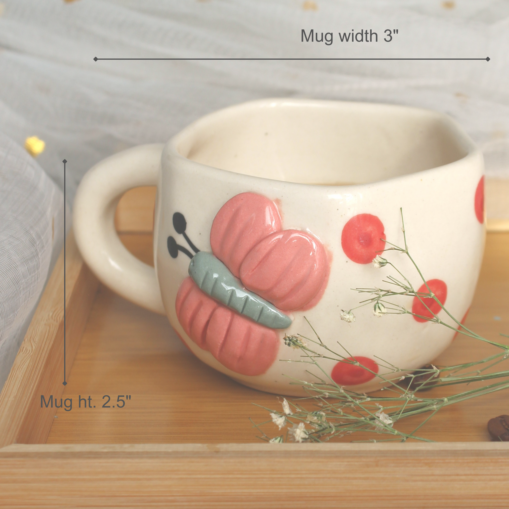 Bees Mug - Ceramic Mug for Tea, coffee & Milk Rituals