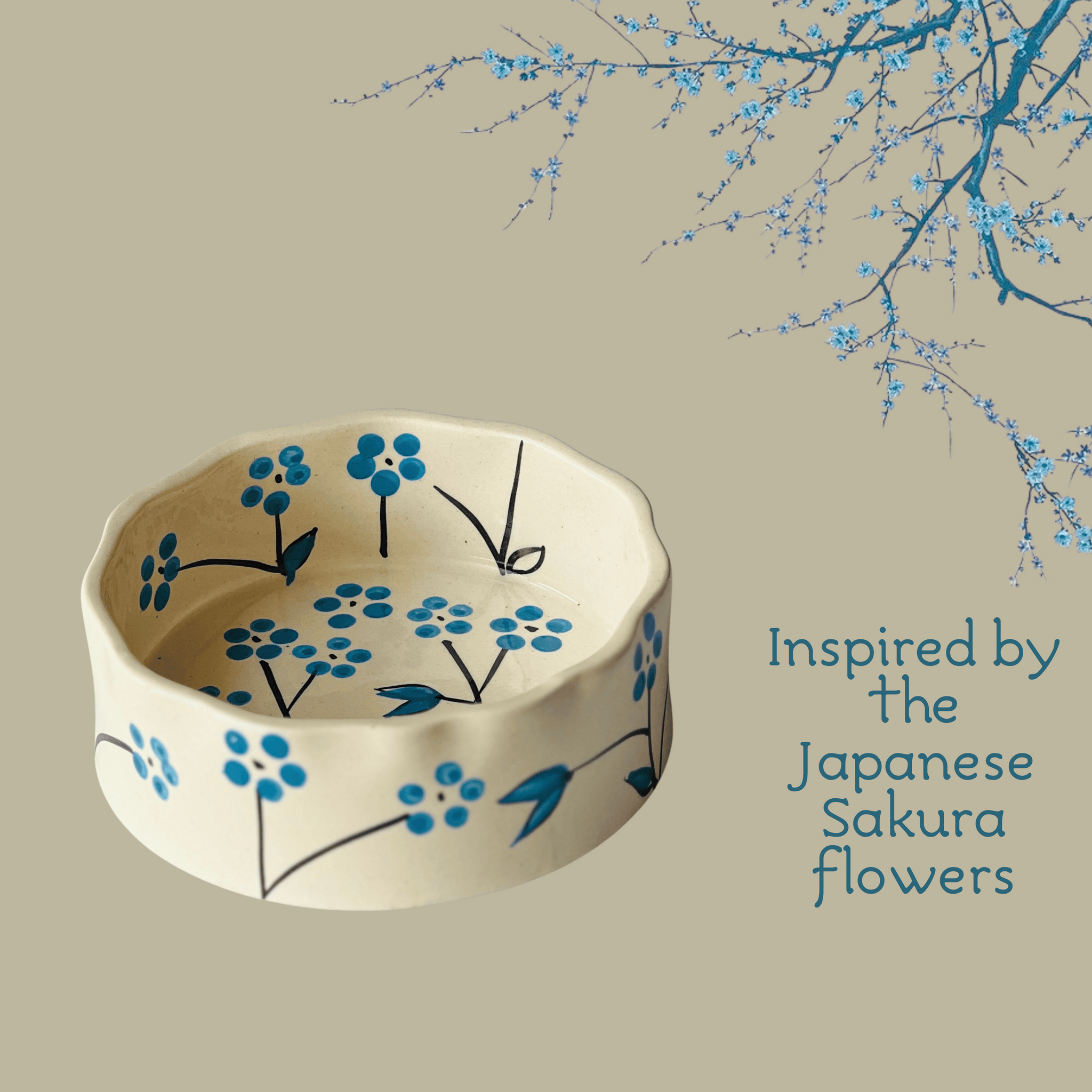 Blue Sakura Breakfast Bowl- Smoothie /Yogurt Bowl