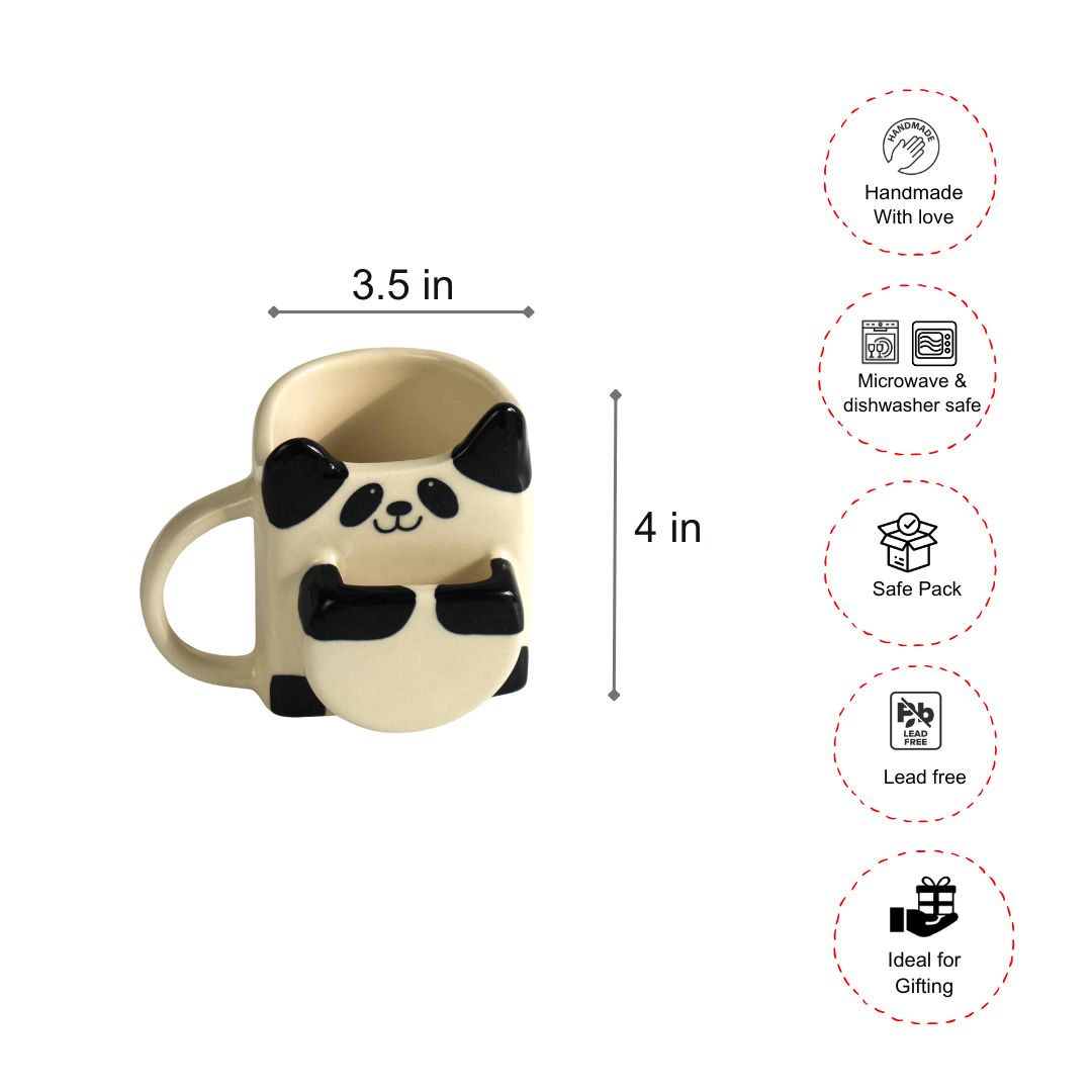 Panda Pocket Mug- Cute Ceramic Mug