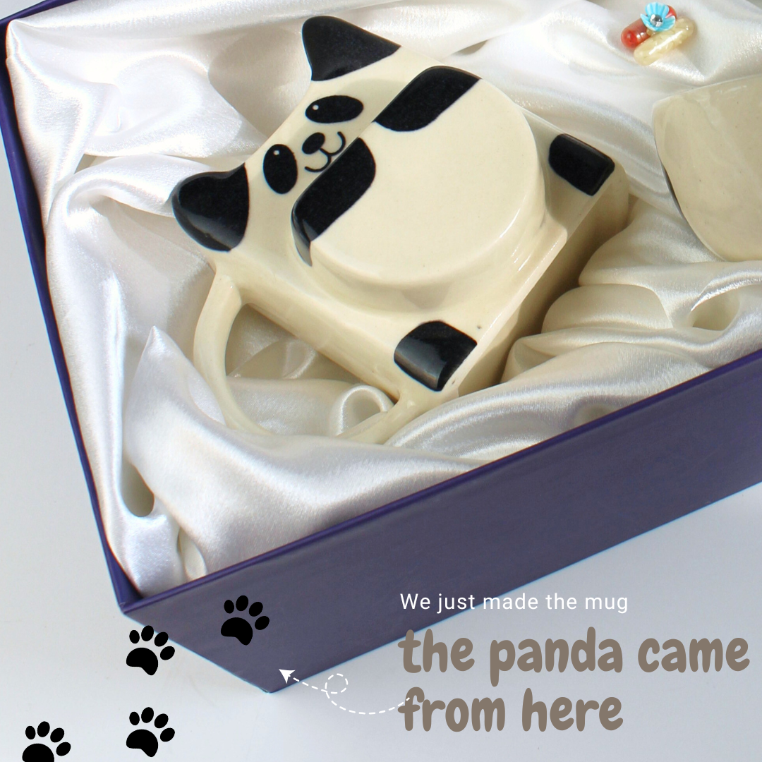 Panda Pocket Mug- Cute Ceramic Mug