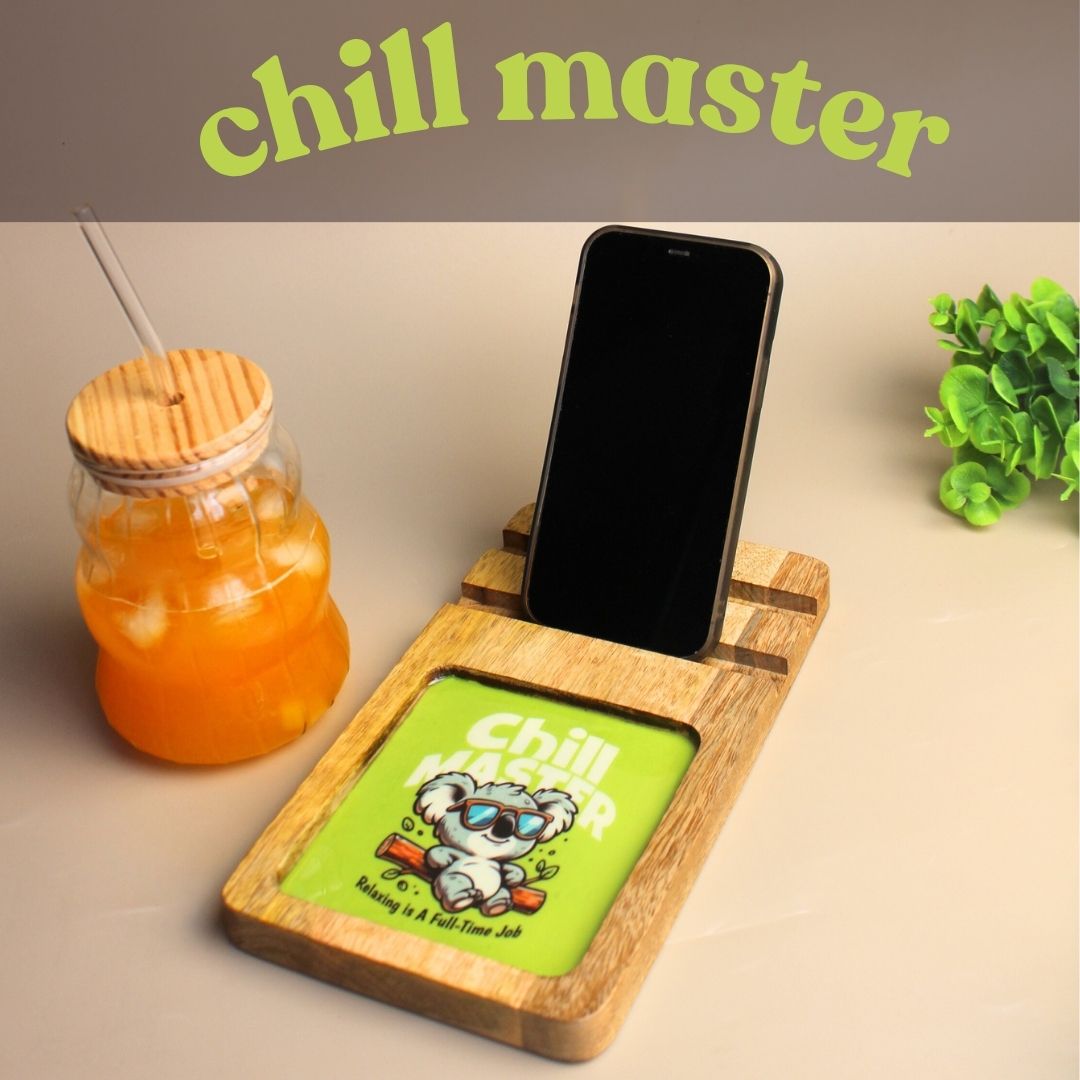 Lay-Z Board- Mobile stand + Snack Tray in one