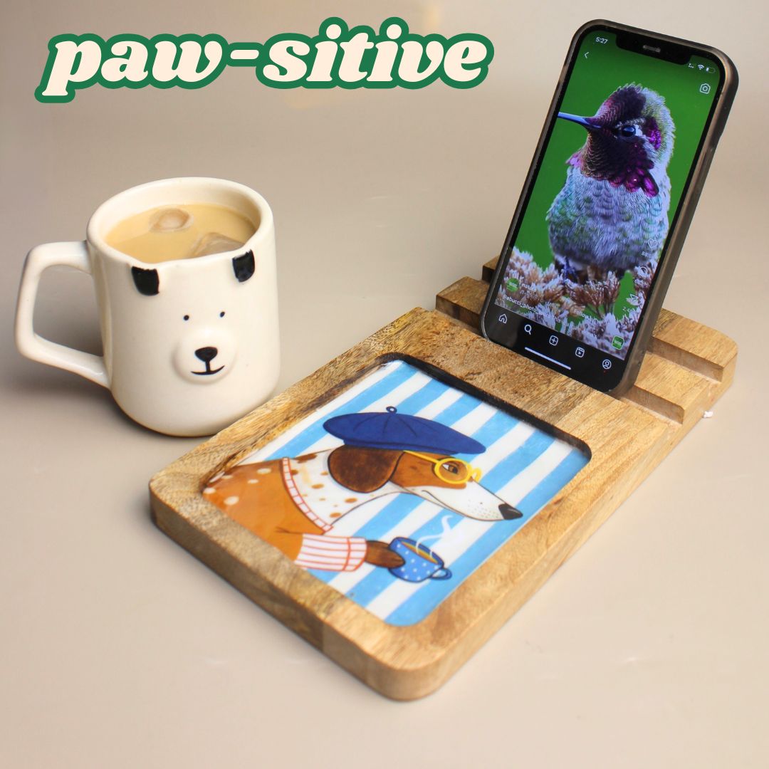 Lay-Z Board- Mobile stand + Snack Tray in one