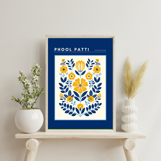 Phool Patti - Floral-Framed Wall Art