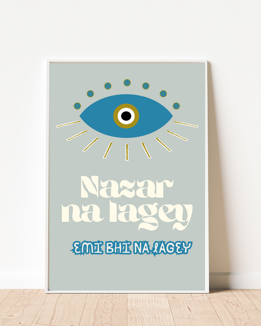 Nazar & EMI-  Quirky Framed Wall Art