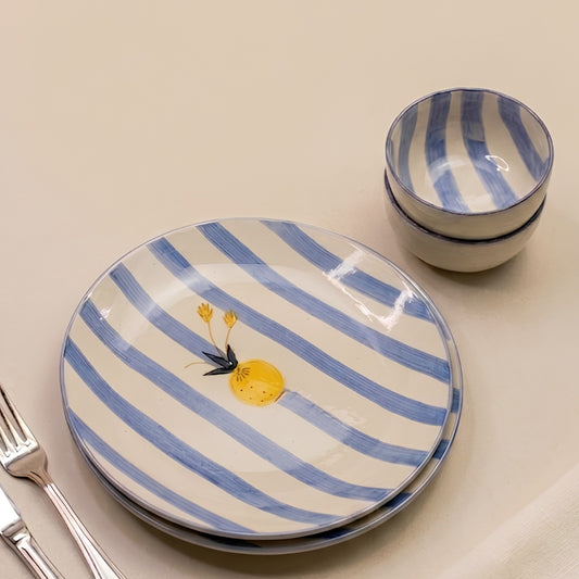 Apricot 12 Pcs Ceramic Dinner Set- Set for 6