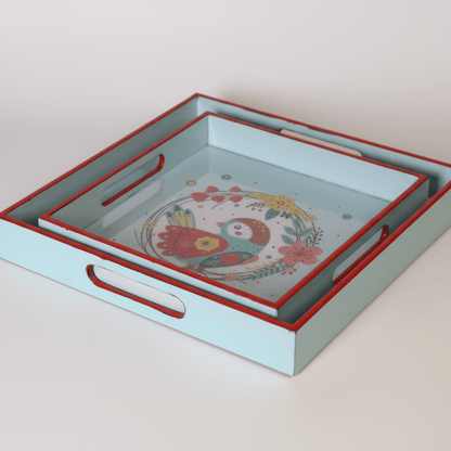 Chirpy Bird- Set of 2 Trays