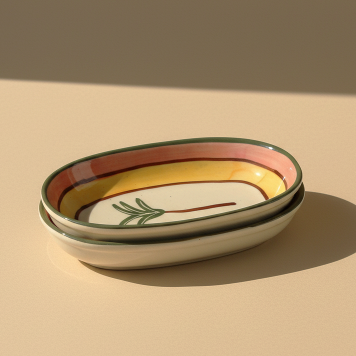 Palm Deep Plates-  Oval Pasta Plates