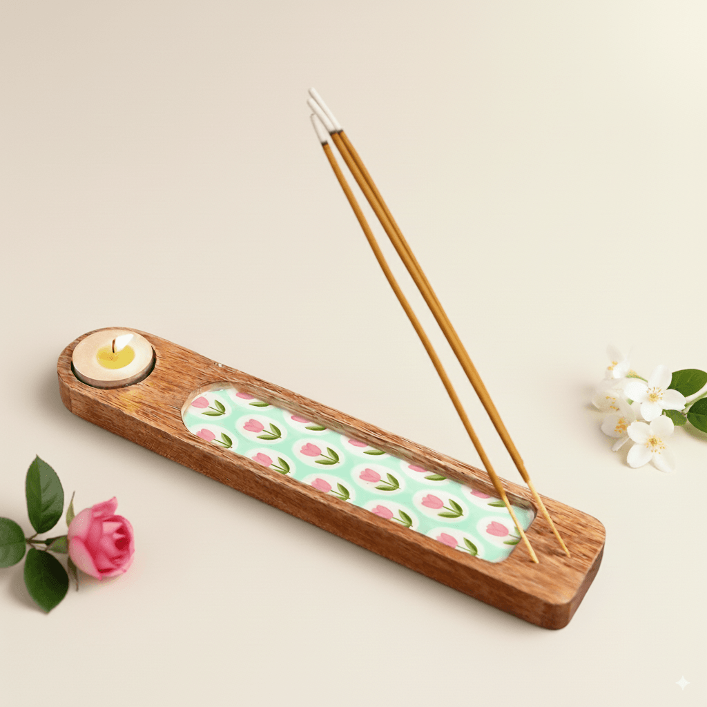 Agarbatti Stand with Unique Ash catcher- Tulip
