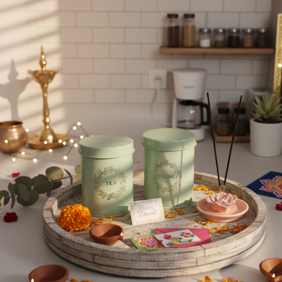 Giftbox- Curated Homeset (Tea sugar Jars+ Incense stick)