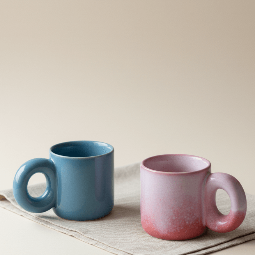 Pink Glaze Ceramic Mug- 300 ml
