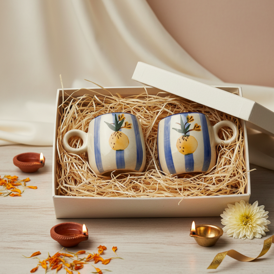 Festive Giftbox- Apricot Mug Set