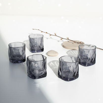 Serving Glasses- Grey (250ml) Set of Glasses