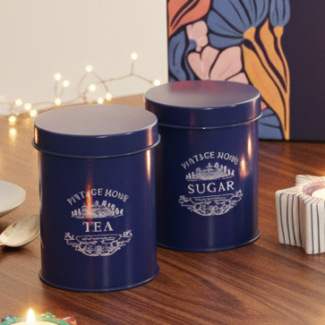 Kitchen Containers Set (2 Pcs)- Blue, Air Tight