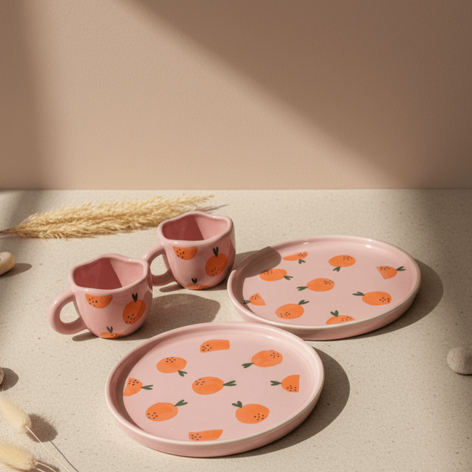 Fiesta Pink Appetizer Plates 8